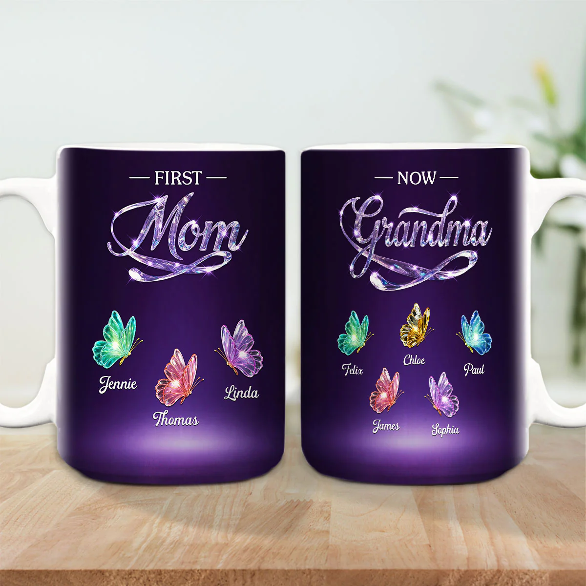 Made Of Love For Grandma - Personalized Custom Coffee Mug - Image 4