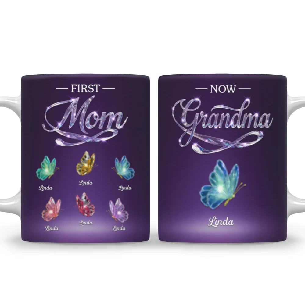 Made Of Love For Grandma - Personalized Custom Coffee Mug - Image 8