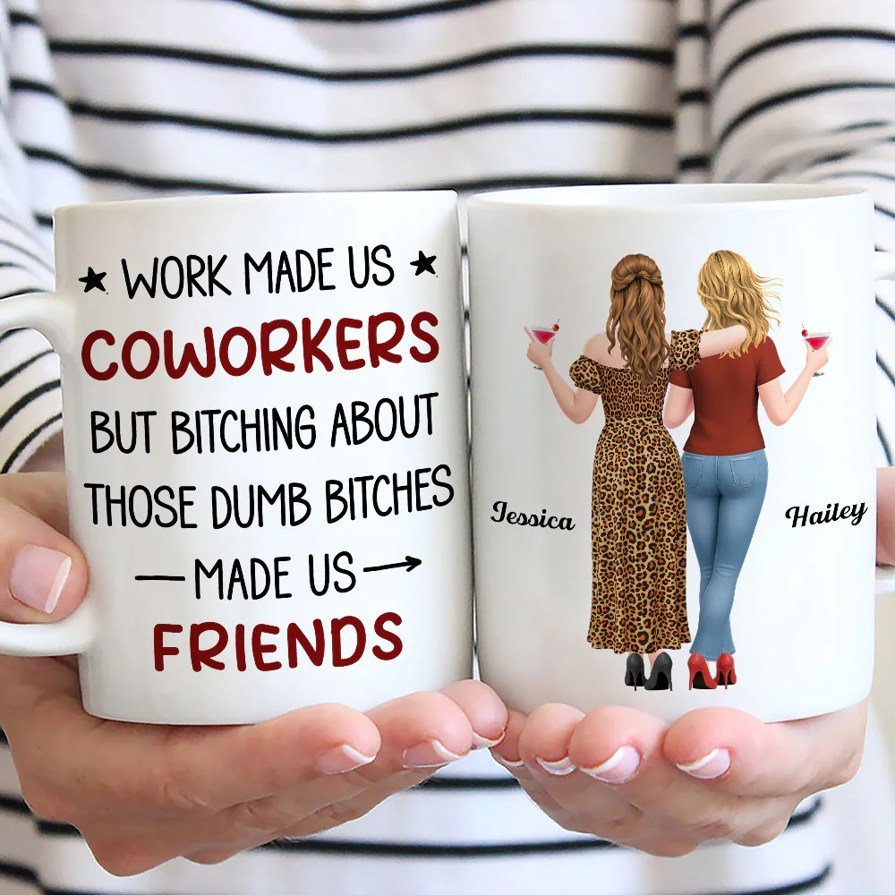 Made Us Friend - Personalized Custom Coffee Mug - Image 3
