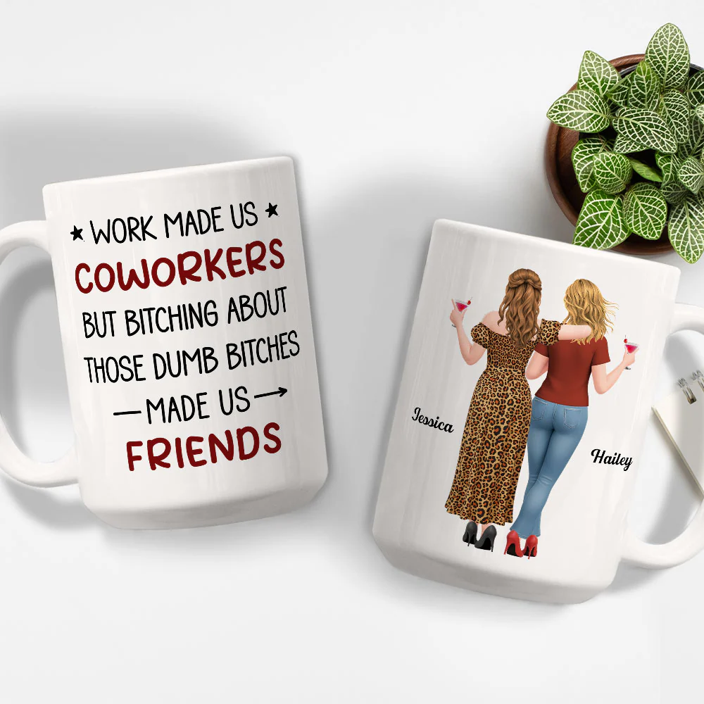 Made Us Friend - Personalized Custom Coffee Mug - Image 4