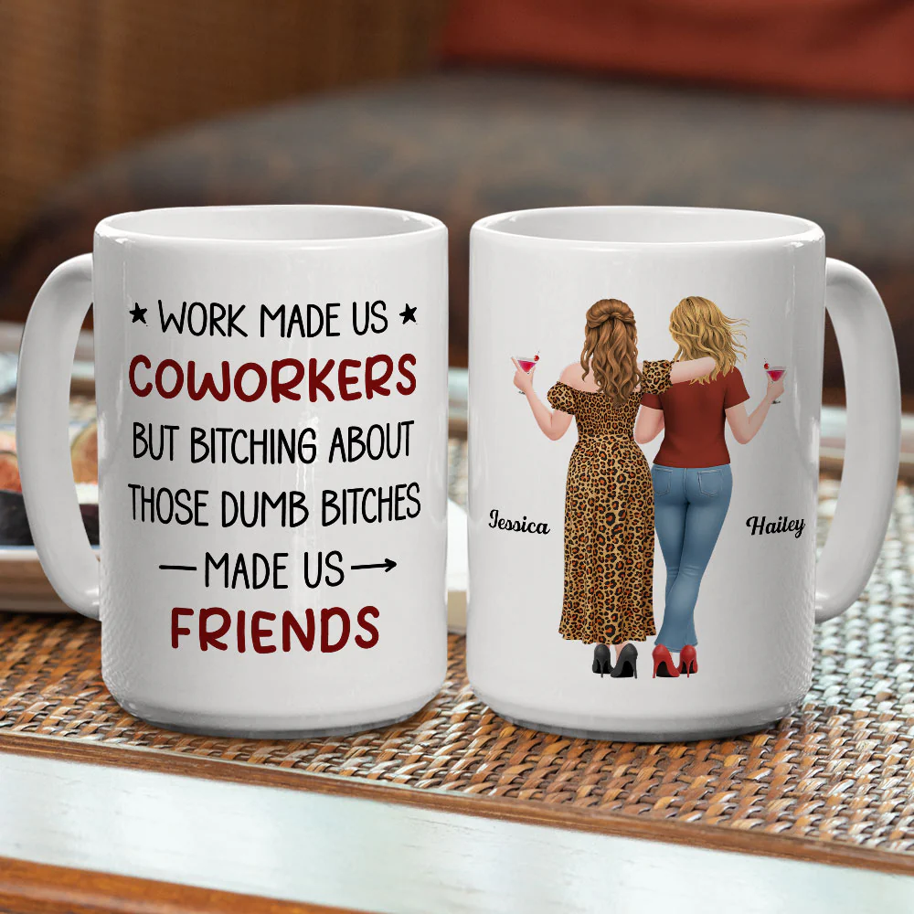 Made Us Friend - Personalized Custom Coffee Mug - Image 5