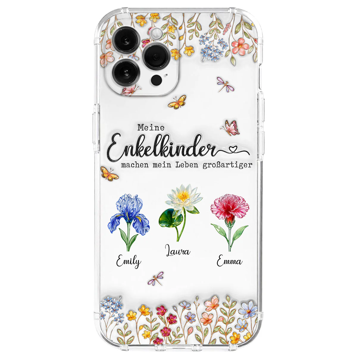Make Life More Grand With Lovely Kids German - Personalized Custom 3D Inflated Effect Phone Case