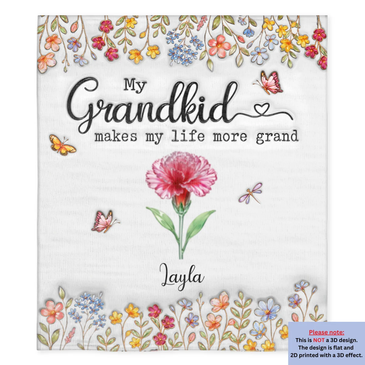 Make Life More Grand With Lovely Kids - Personalized Custom Fleece Blanket - Image 6