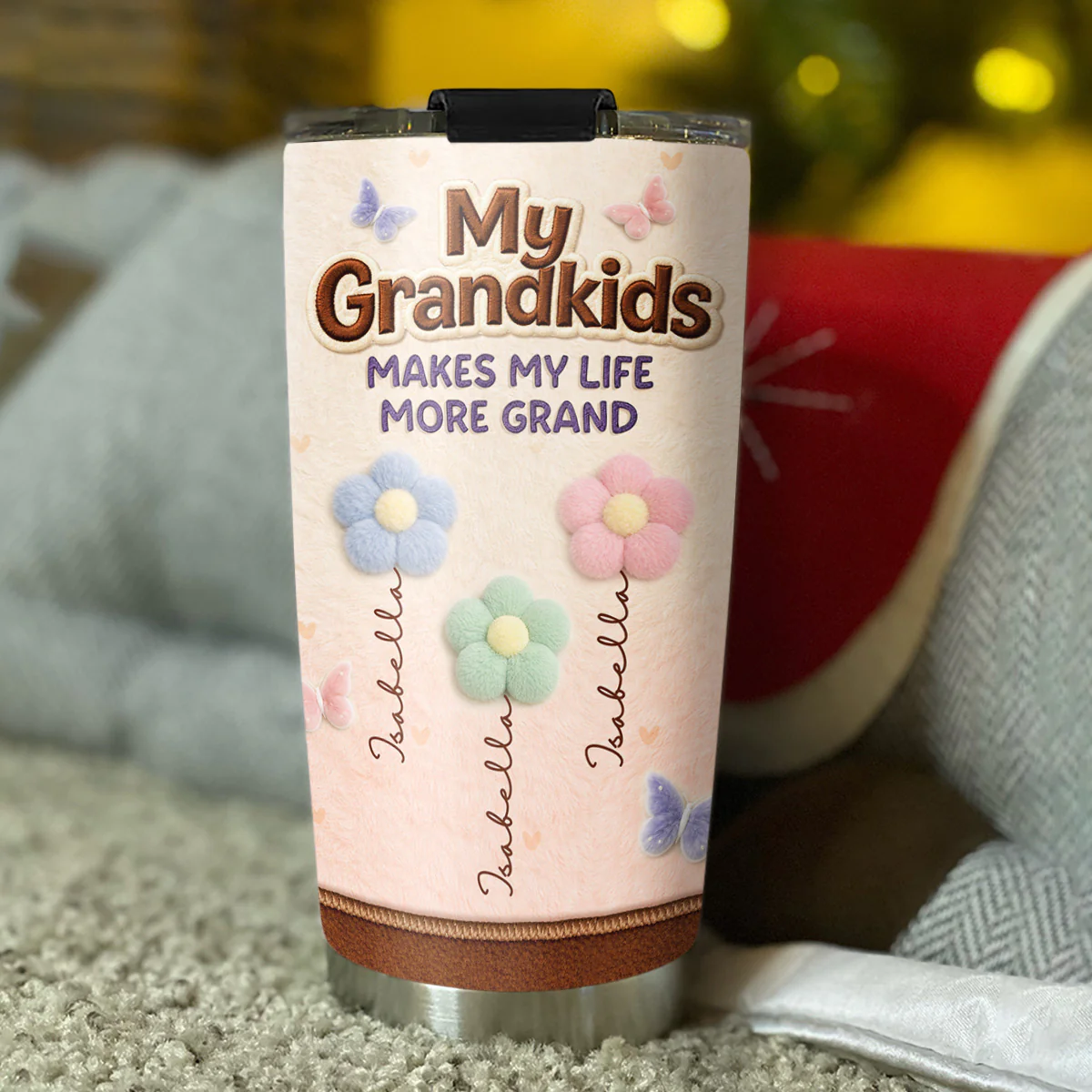 Make My Life More Grand Ver Stuffy - Personalized Custom 3D Effect Tumbler - Image 3