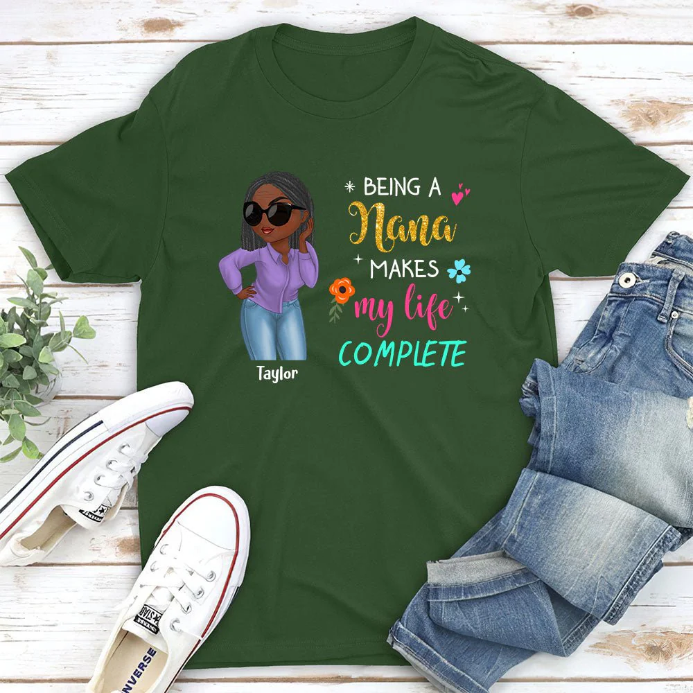 Makes My Life Complete - Personalized Custom Unisex T-shirt - Image 4