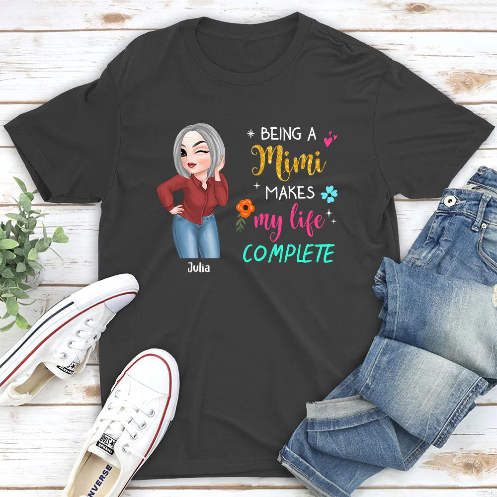 Makes My Life Complete - Personalized Custom Unisex T-shirt - Image 5