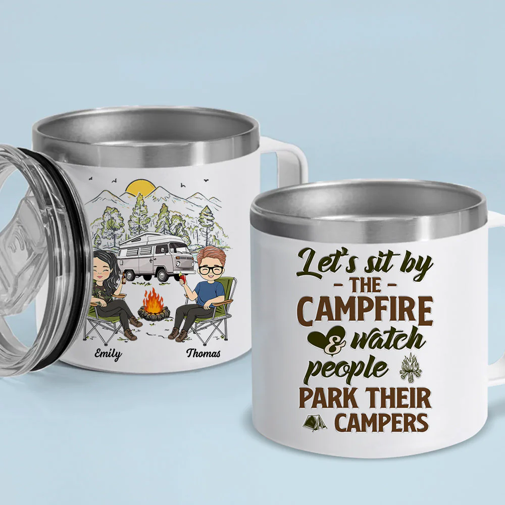 Making Memories - Personalized Custom 14oz Stainless Steel Tumbler With Handle - Image 5