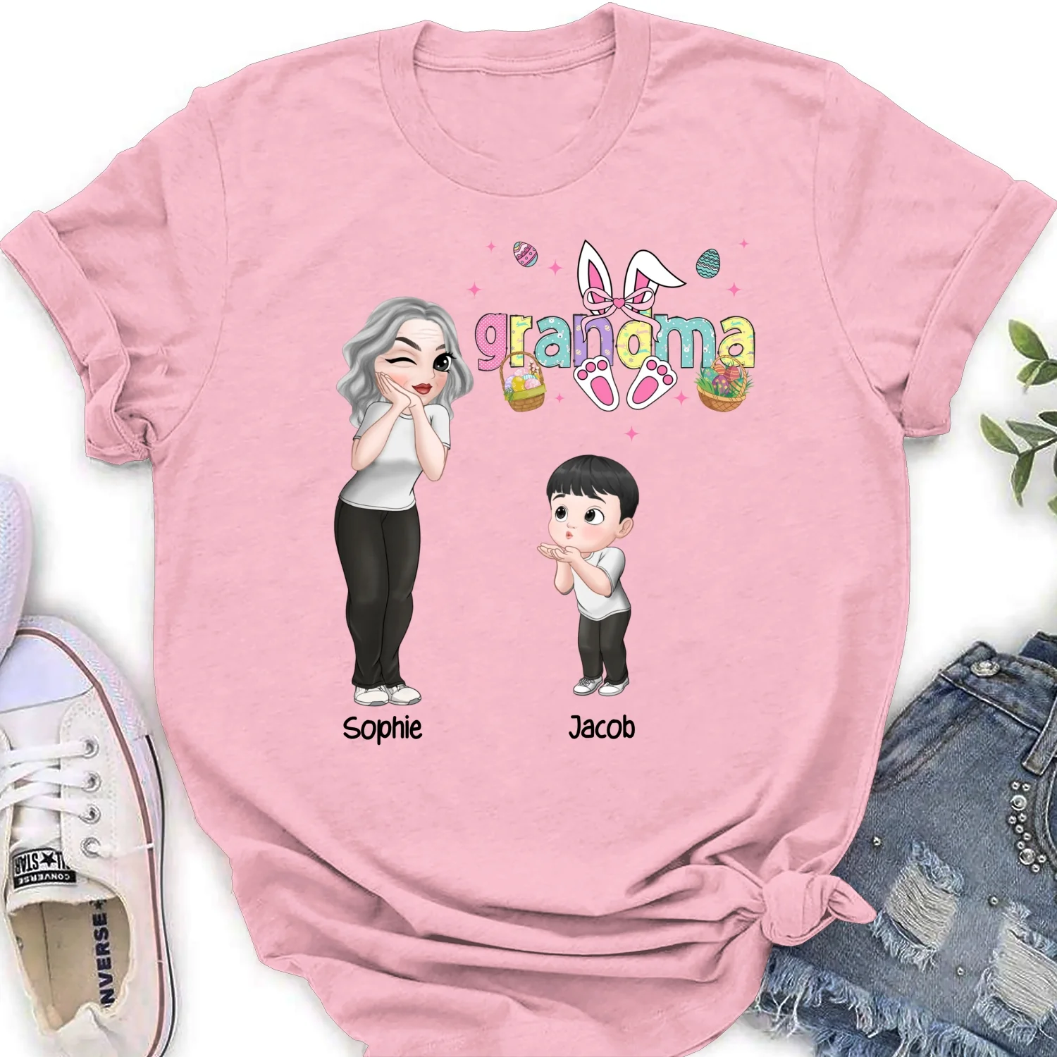 Mama Bunny Easter - Personalized Custom Shirt - Image 18