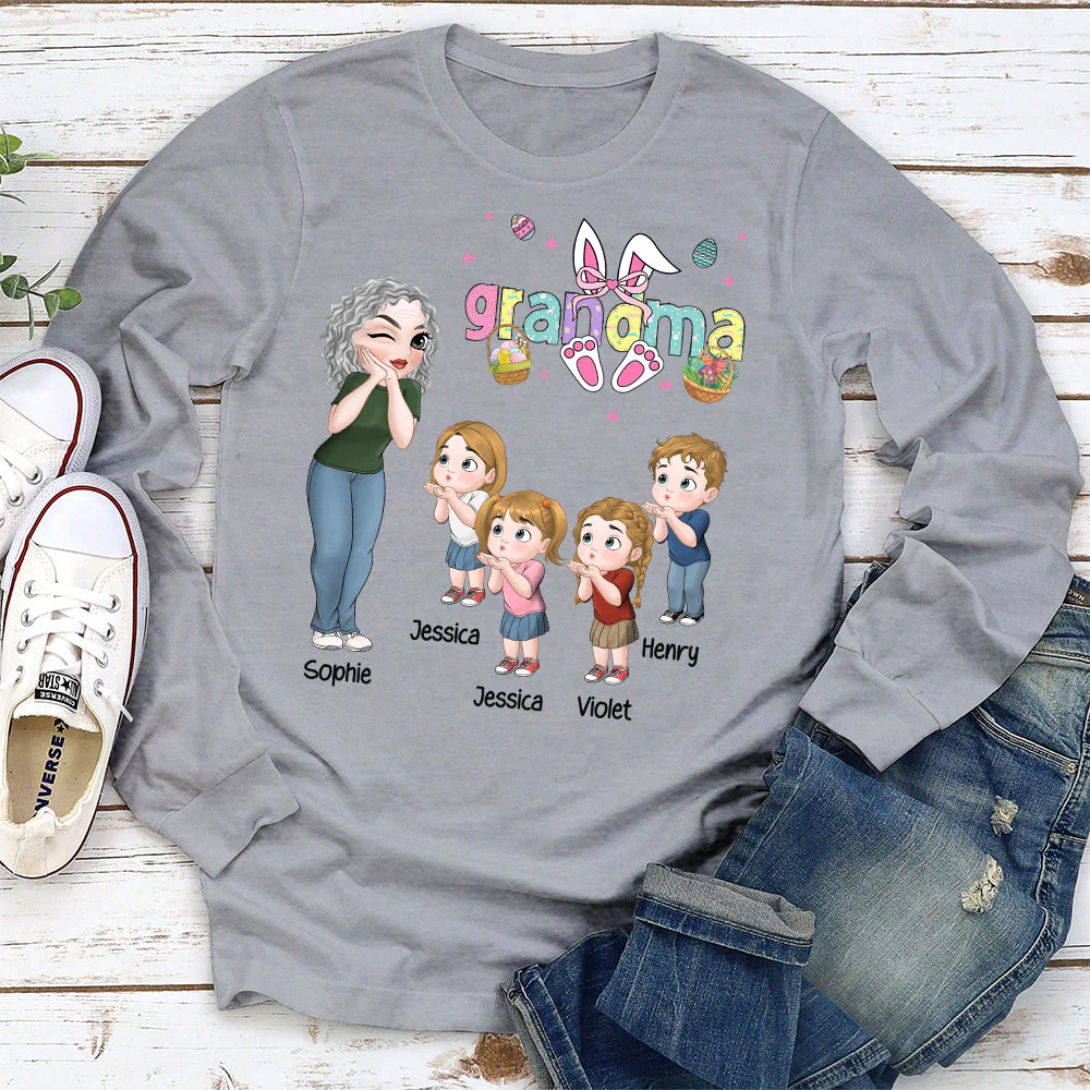 Mama Bunny Easter - Personalized Custom Shirt - Image 3