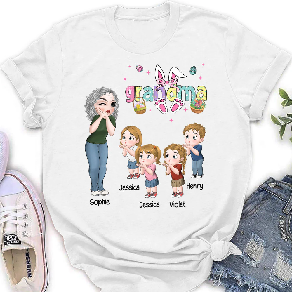 Mama Bunny Easter - Personalized Custom Shirt - Image 5