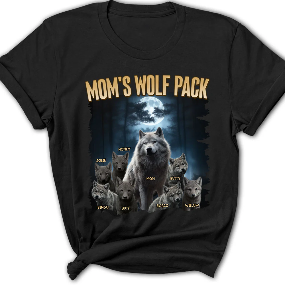 Mama Wolf Pack - Personalized Custom Shirt - Image 13