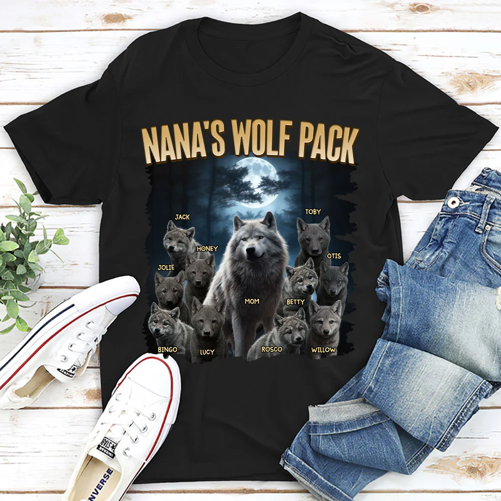 Mama Wolf Pack - Personalized Custom Shirt - Image 2