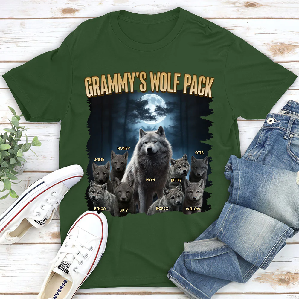 Mama Wolf Pack - Personalized Custom Shirt - Image 4
