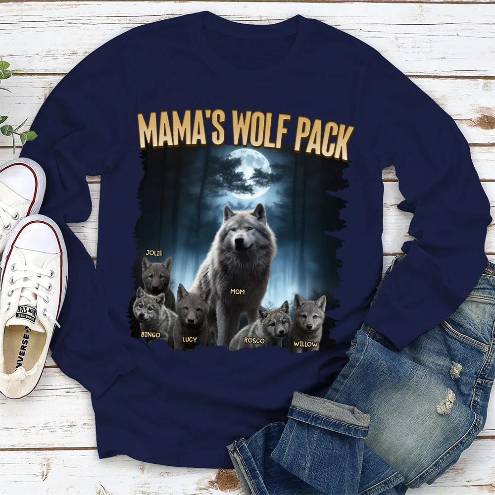 Mama Wolf Pack - Personalized Custom Shirt - Image 9