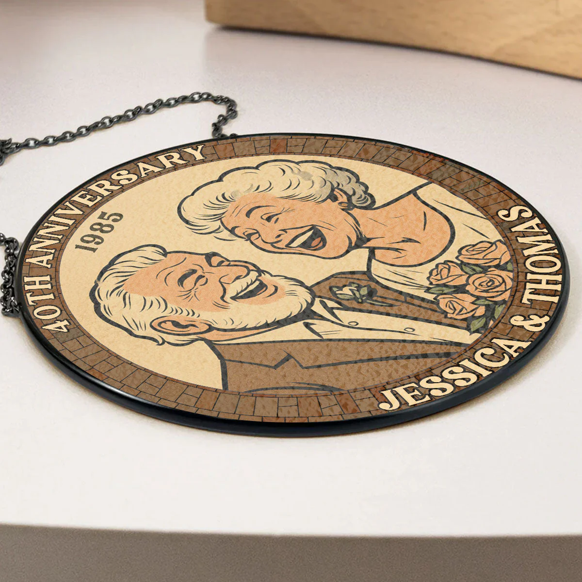 Many Years Forever - Personalized Custom Window Hanging Suncatcher - Image 4