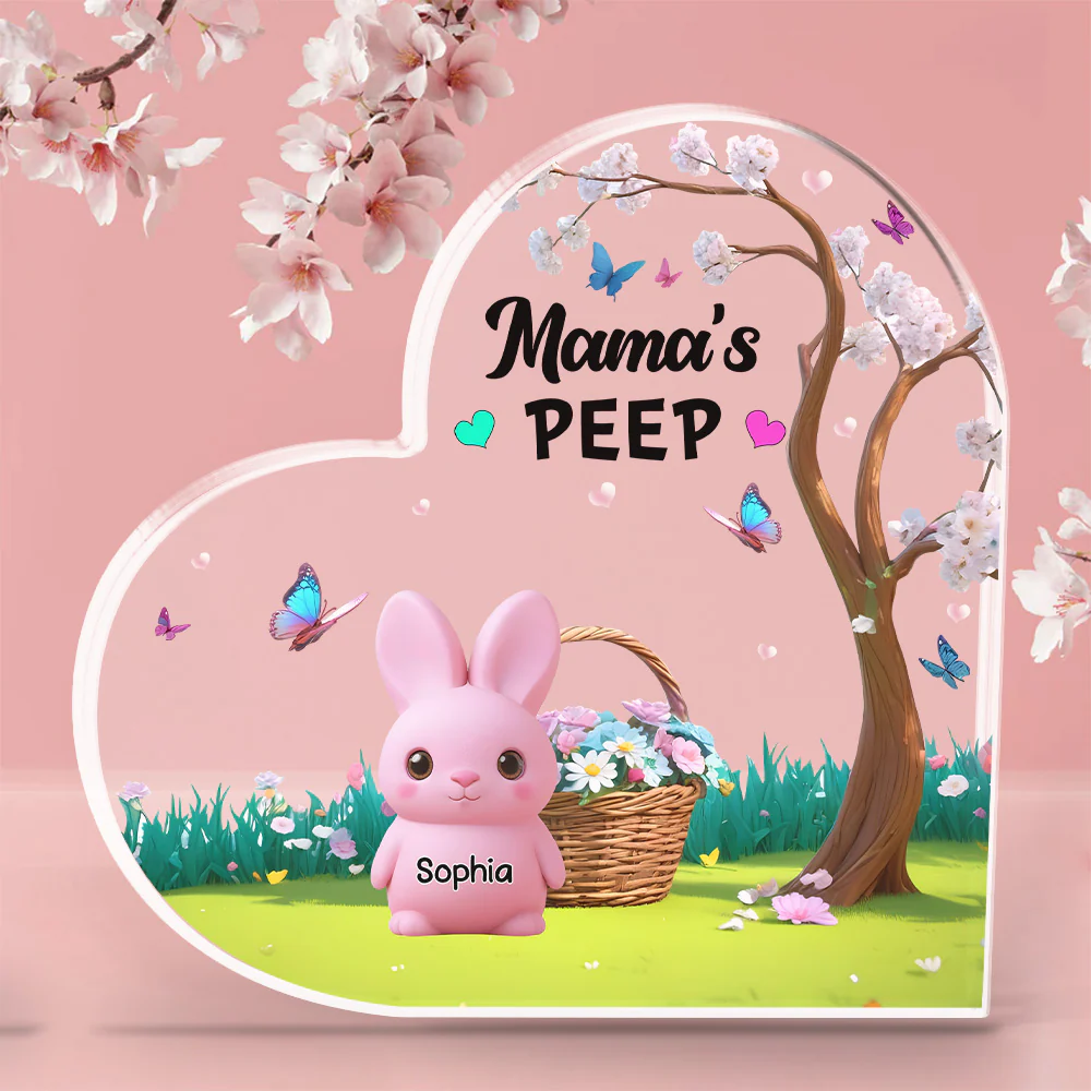 Marshmallow Rabbit - Personalized Custom Acrylic Plaque - Image 2