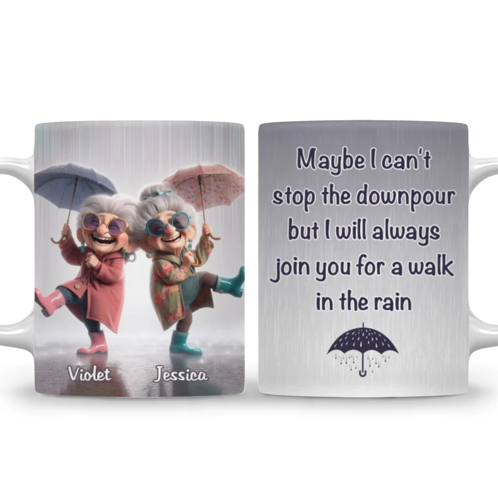 Maybe I Can Not Stop The Downpour - Personalized Custom Coffee Mug - Image 6