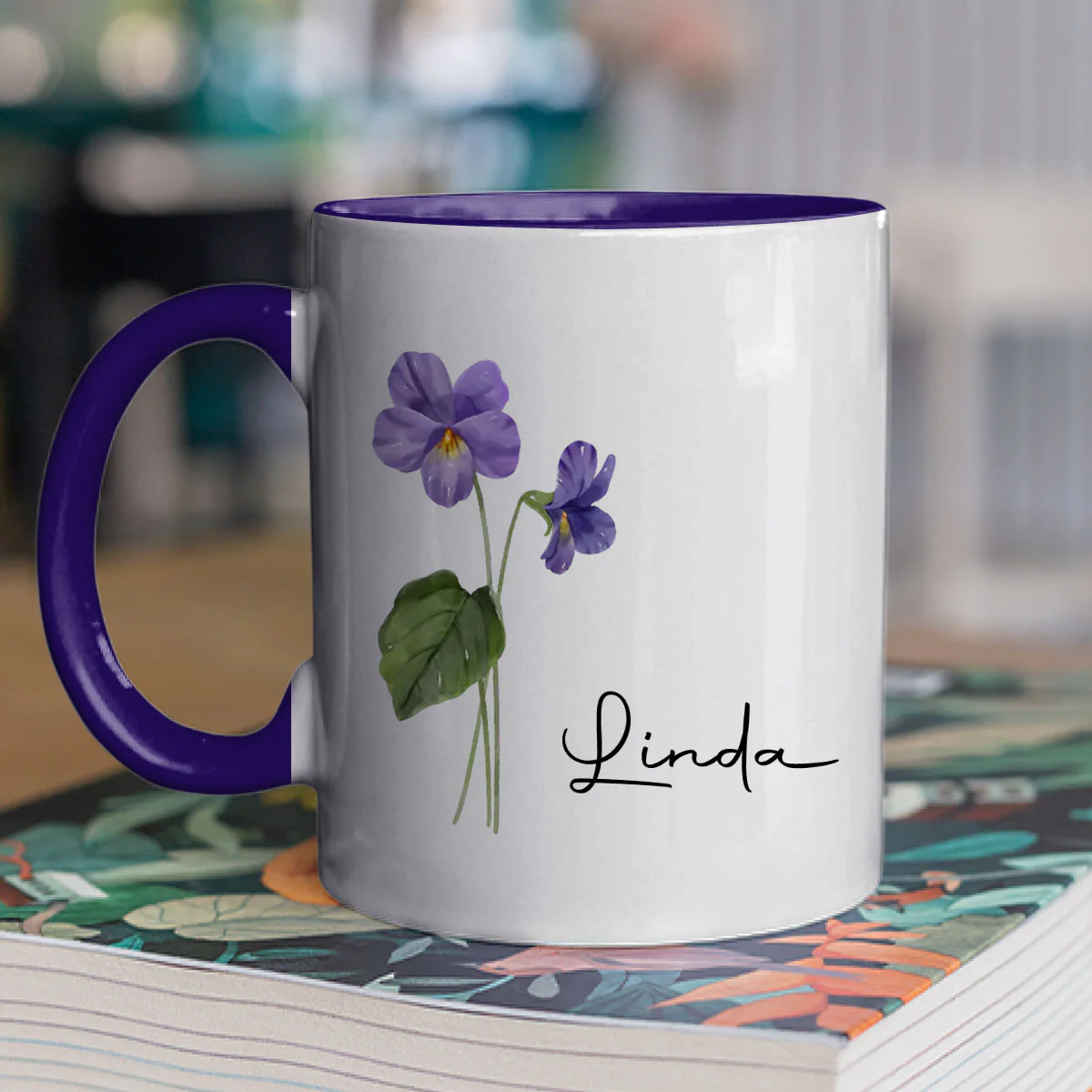 Me And My Better Half  - Personalized Custom Accent Mug - Image 2