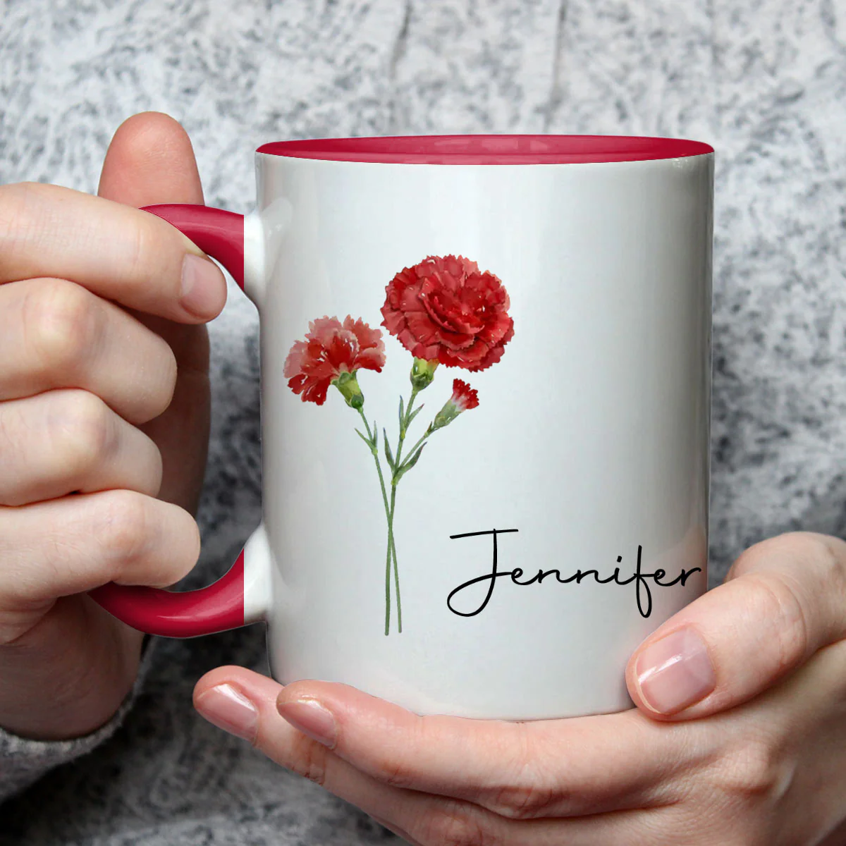 Me And My Better Half  - Personalized Custom Accent Mug - Image 3