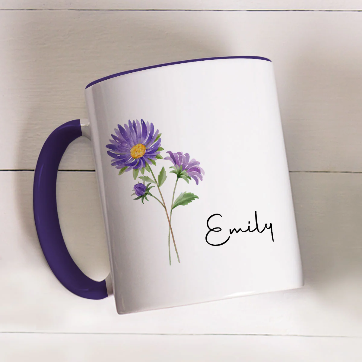 Me And My Better Half  - Personalized Custom Accent Mug - Image 4