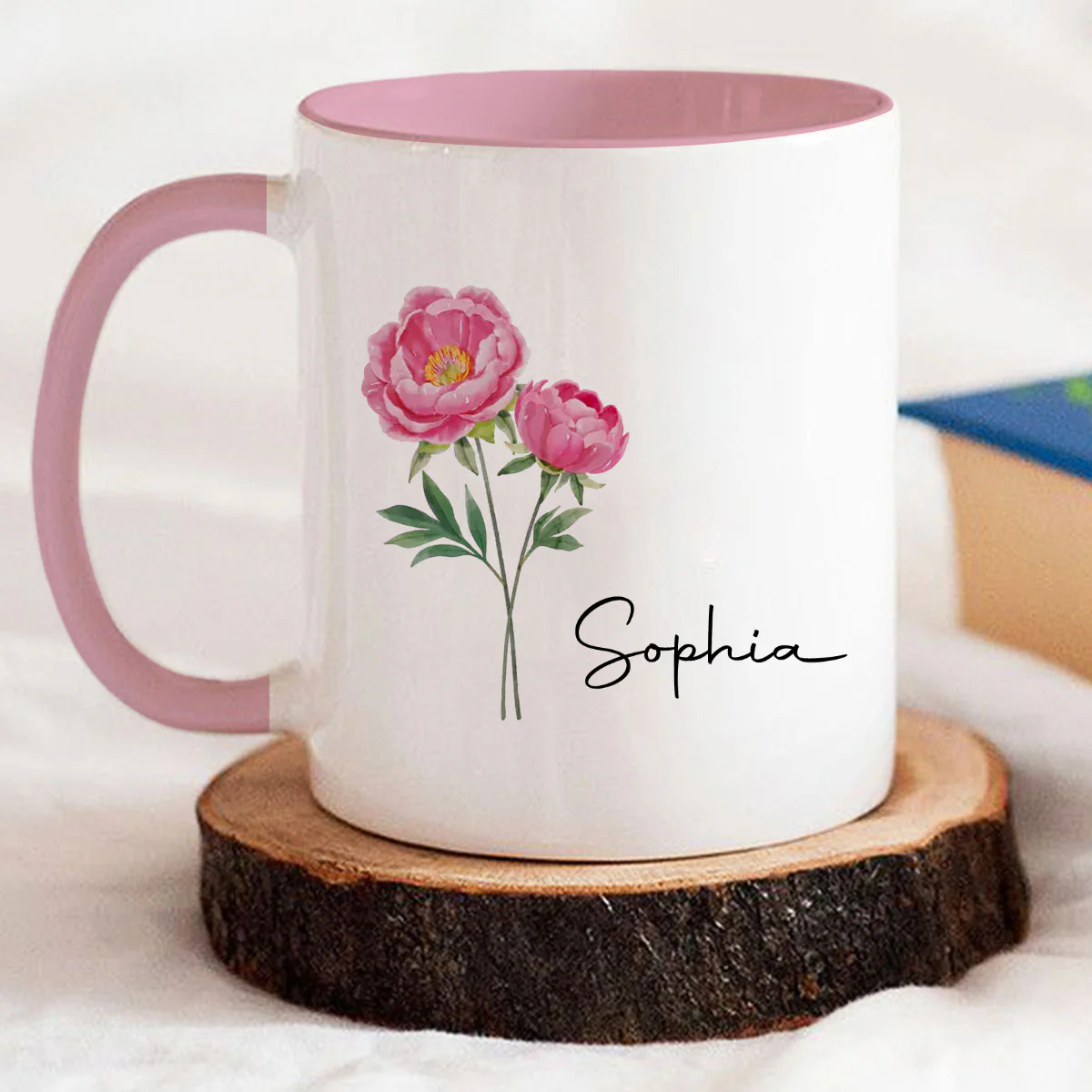 Me And My Better Half  - Personalized Custom Accent Mug - Image 6