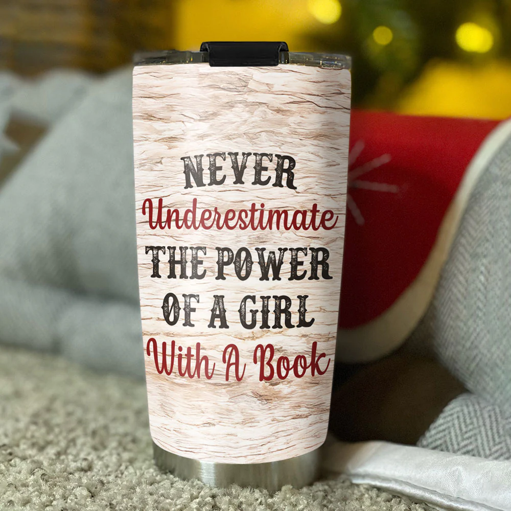 Me And My Book - Personalized Custom Tumbler - Image 3