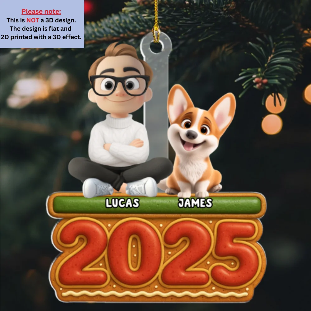 Me And My Dog Cookies - Personalized Custom Acrylic Ornament - Image 6