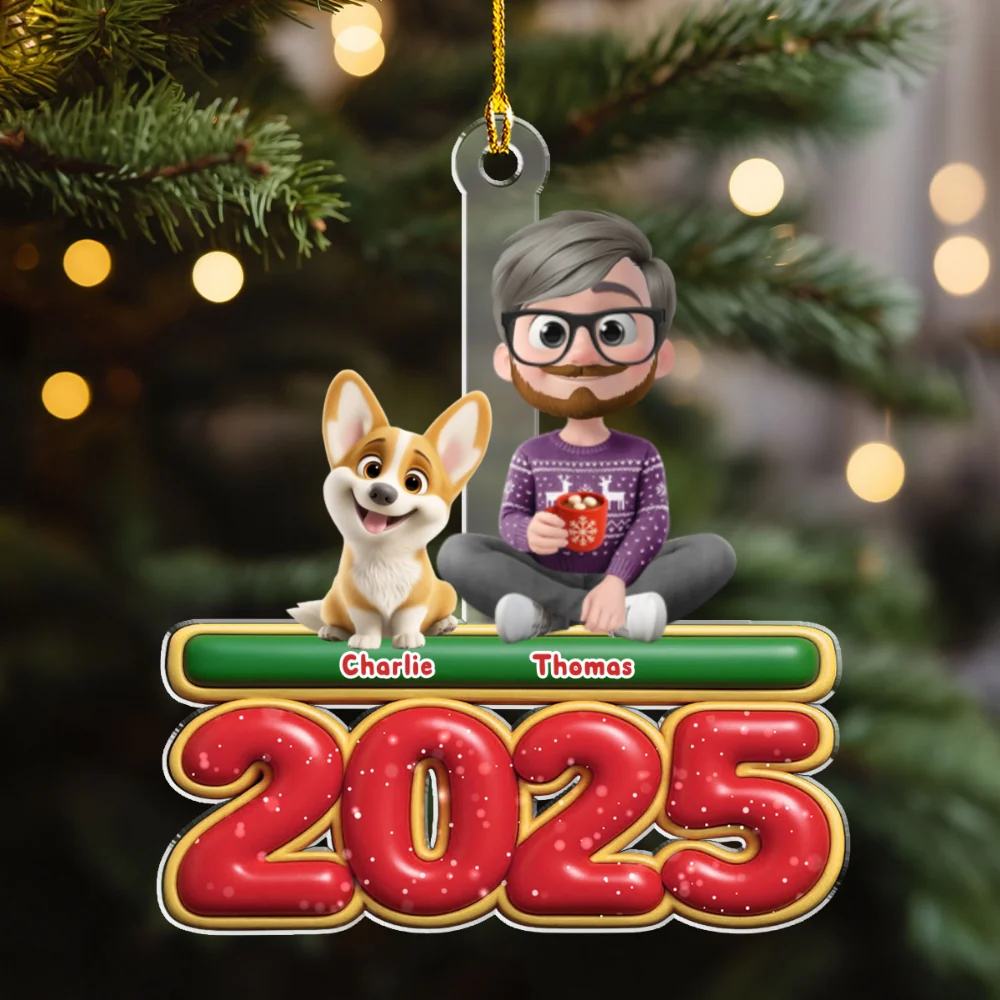Me And My Dog - Personalized Custom Acrylic Ornament - Image 5