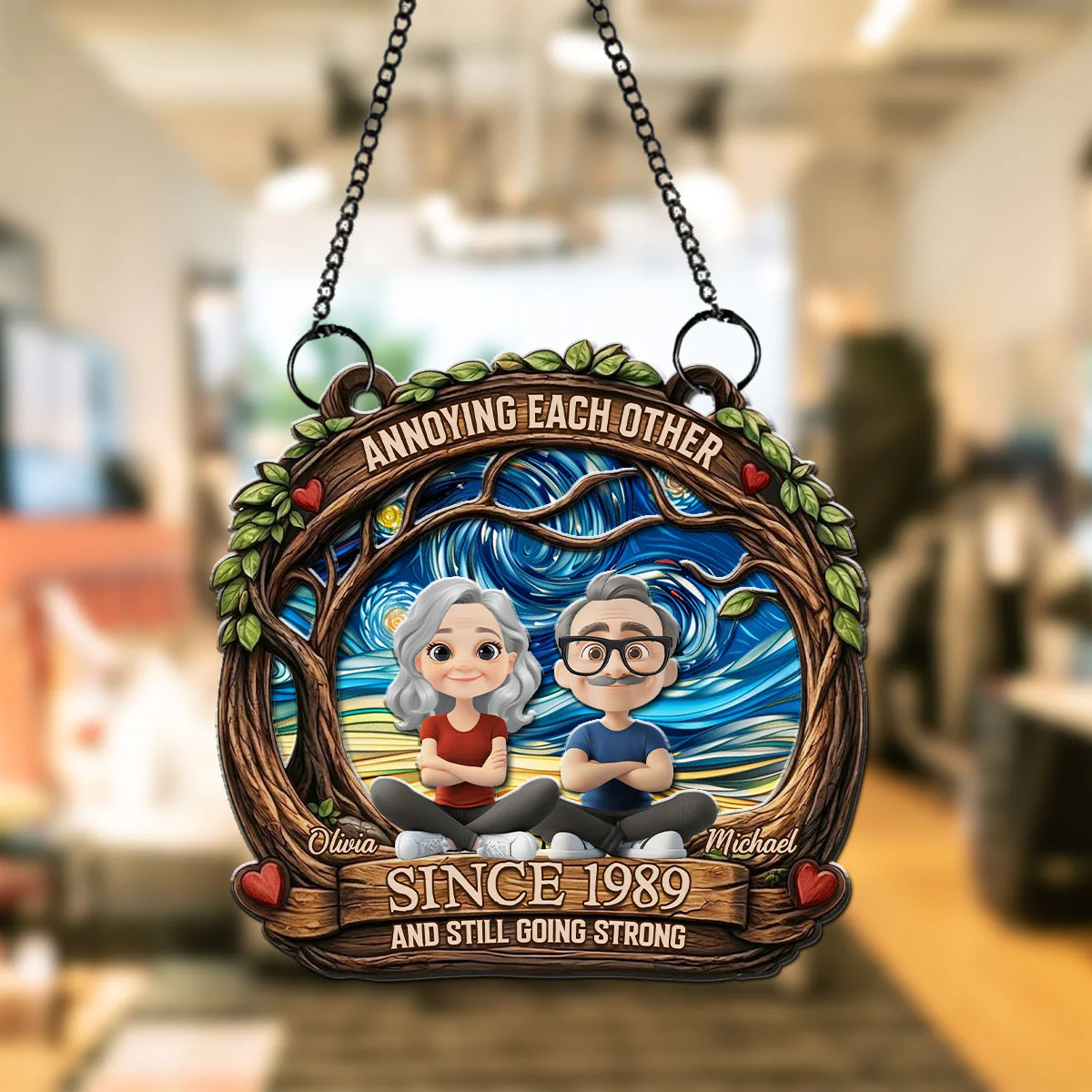 Me And You Forever - Personalized Custom Suncatcher - Image 3