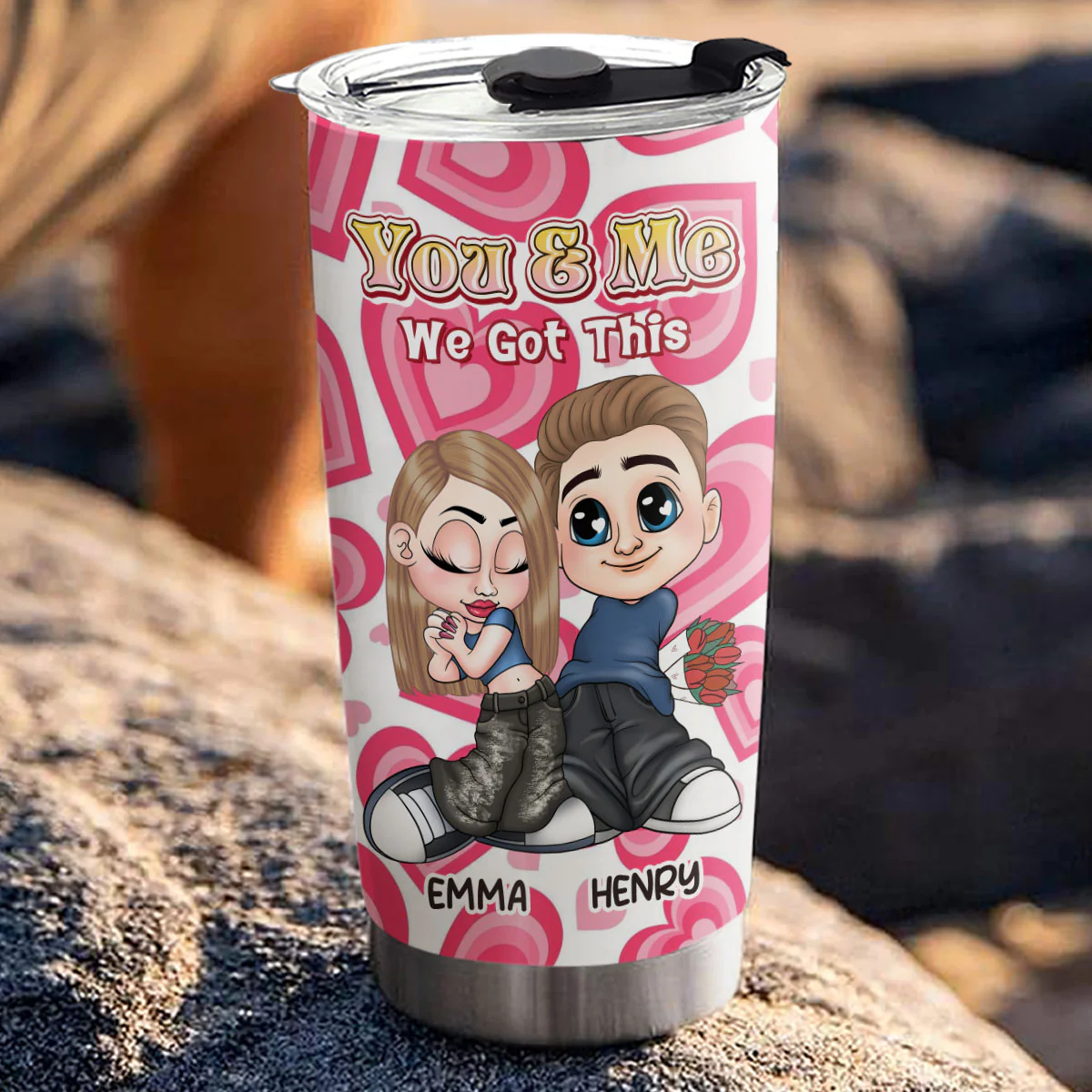 Me And You - Personalized Custom Tumbler - Image 2
