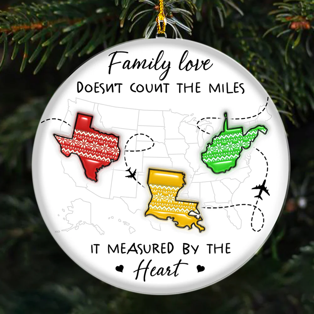 Measured By Heart - Personalized Custom Acrylic Ornament
