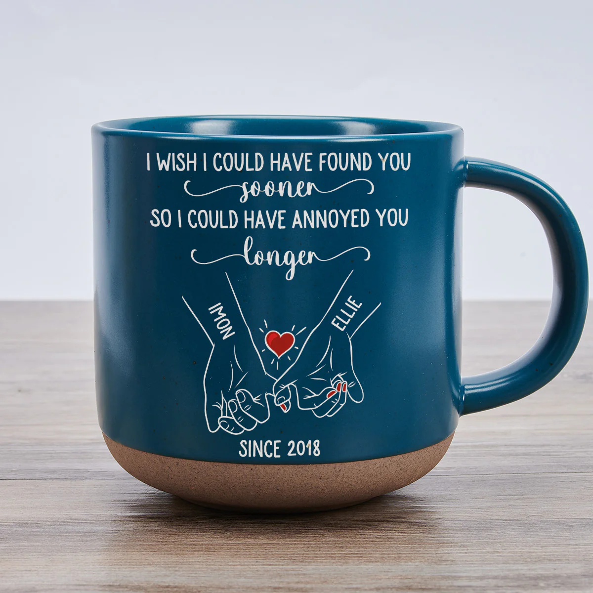 Meet You Sooner - Personalized Custom Pottery Mug - Image 2