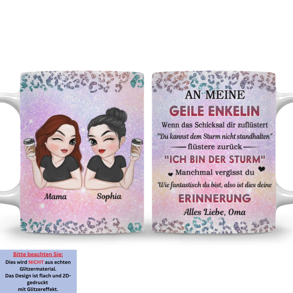 Meine Tapfere Enkelin - Personalisierte Kaffeetasse - Image 7