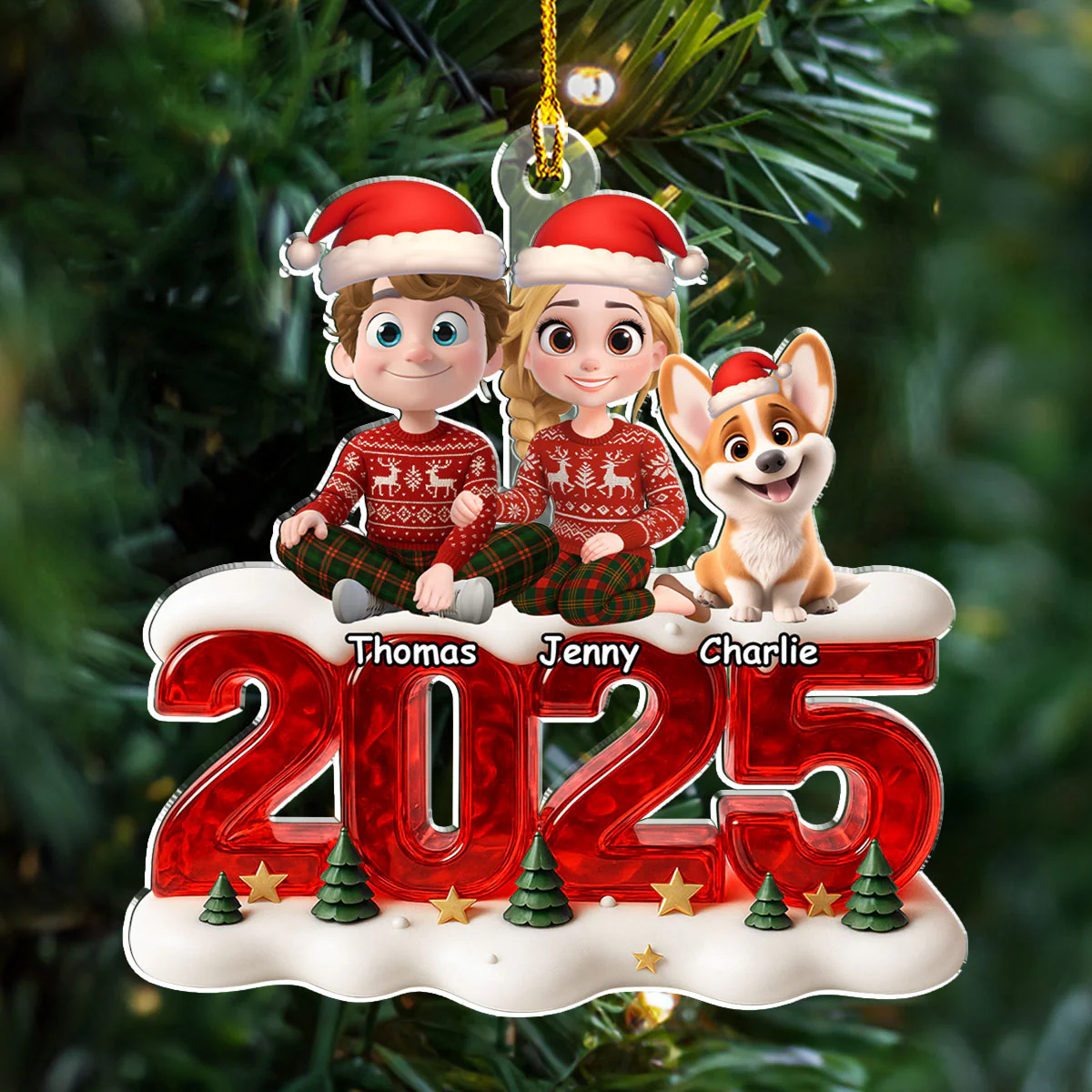 Memorable Year - Personalized Custom Acrylic Ornament - Image 4