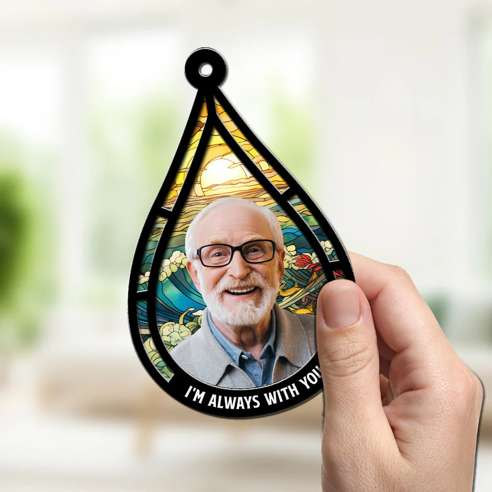 Memorial Teardrop Gift - Personalized Custom Suncatcher - Image 2