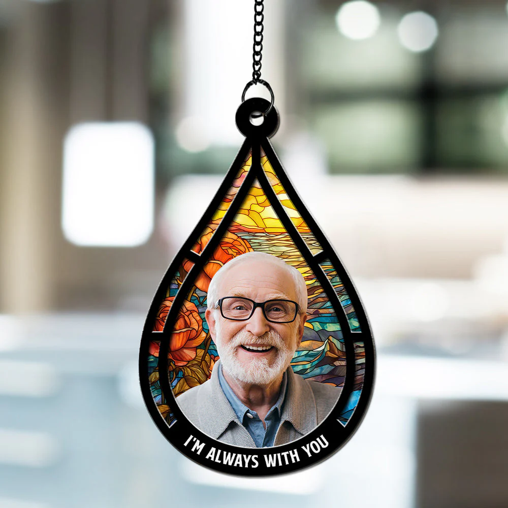Memorial Teardrop Gift - Personalized Custom Suncatcher - Image 3