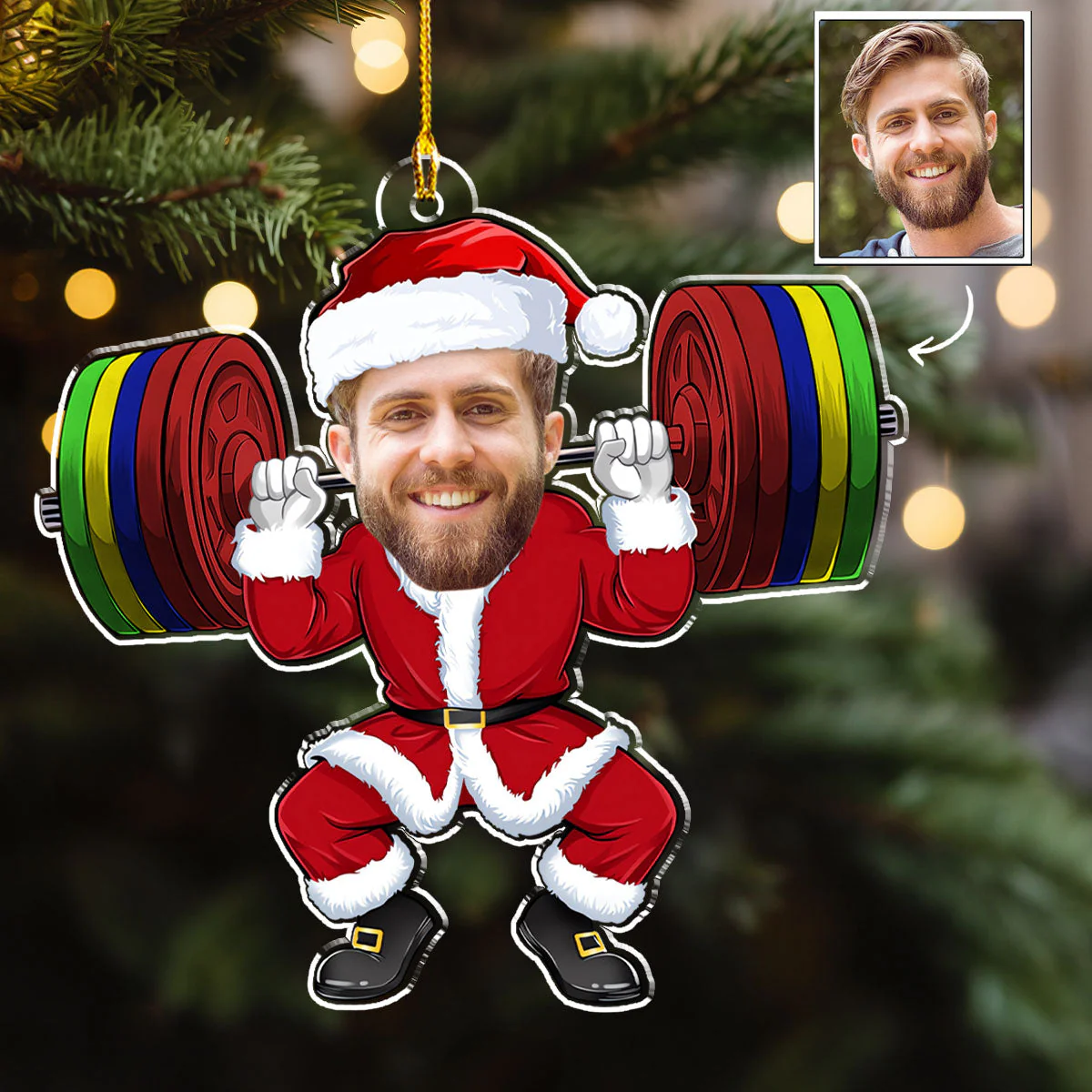 Merry Liftmas - Personalized Custom Acrylic Ornament