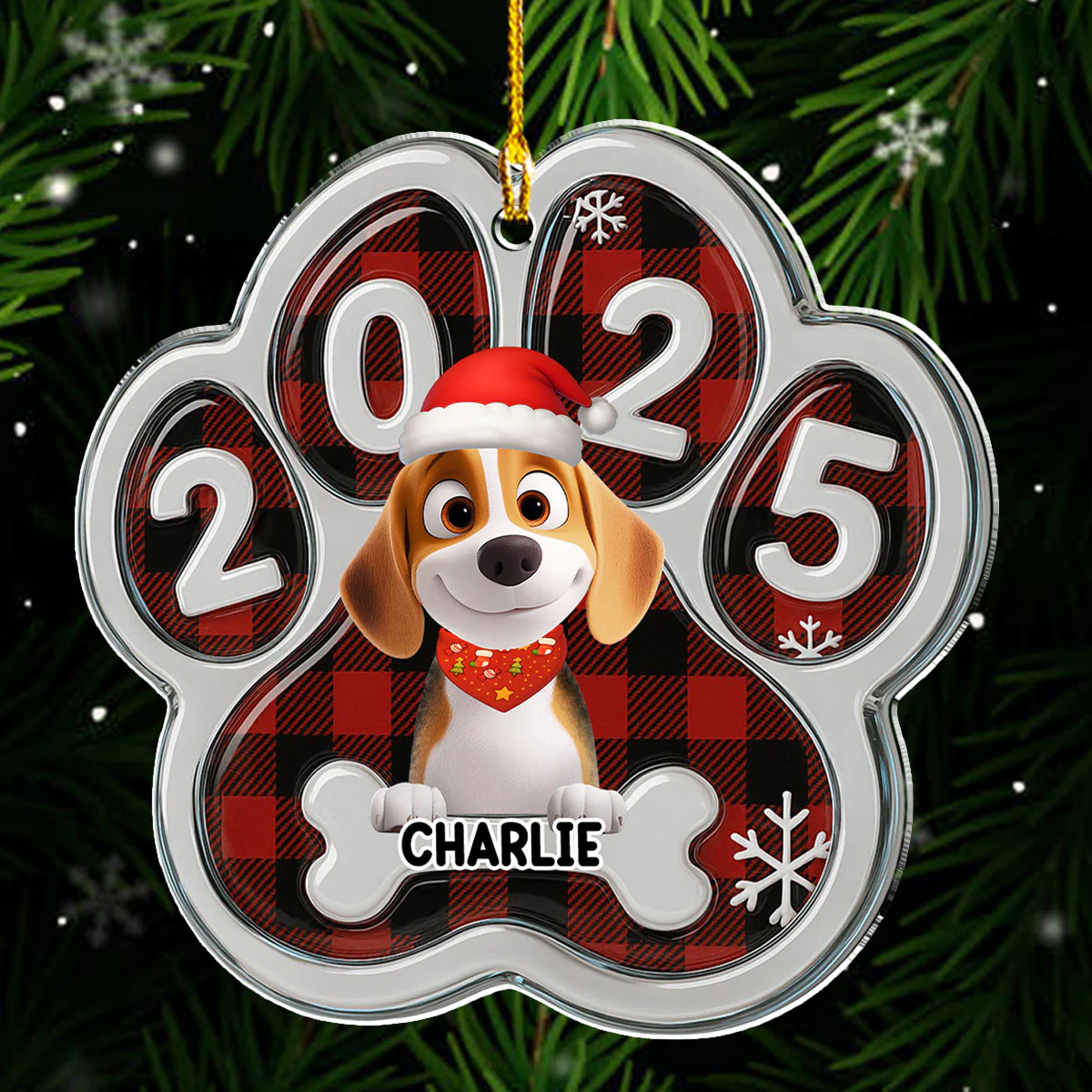 Merry Woofmas People - Personalized Custom Acrylic Ornament