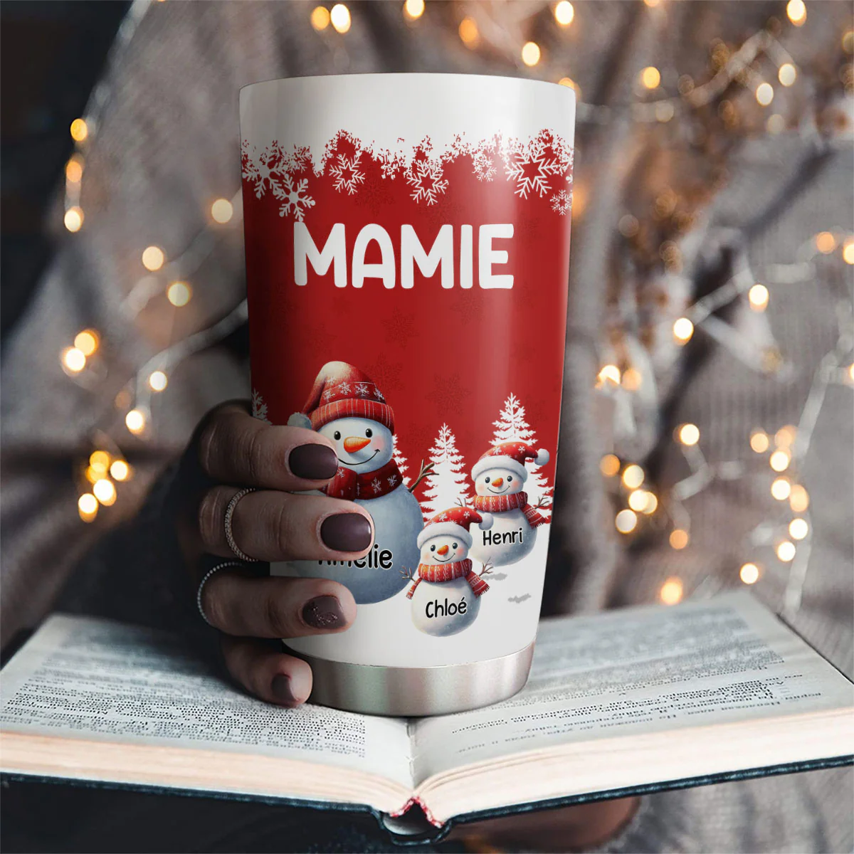 Mes Personnes Préférées M'appellent Mamie - Gobelet Personnalisé - Image 2