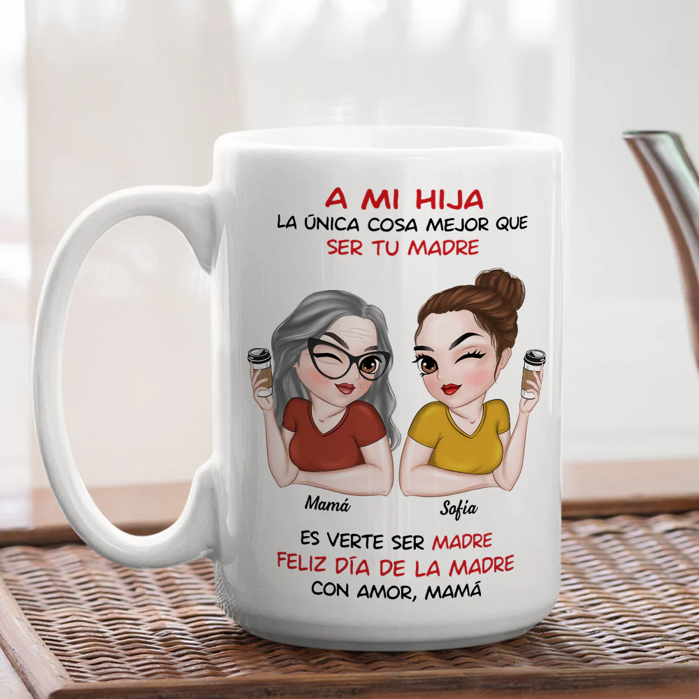 Mi Amor Por Ti Infinito - Taza Personalizada de Café - Image 4
