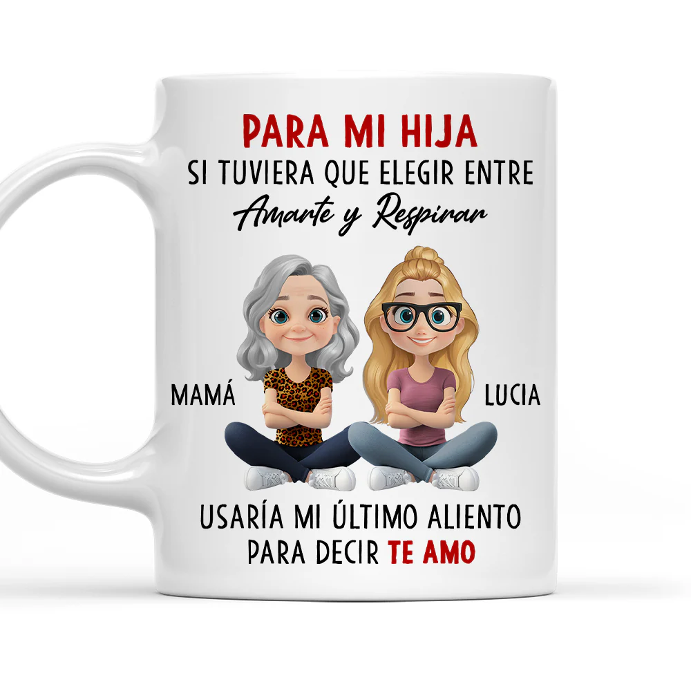 Mi Corazón Te Elige Siempre - Taza De Café Personalizada