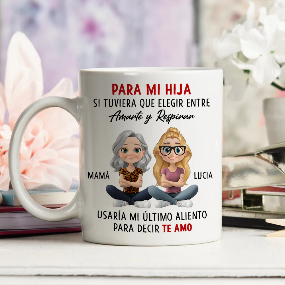 Mi Corazón Te Elige Siempre - Taza De Café Personalizada - Image 4