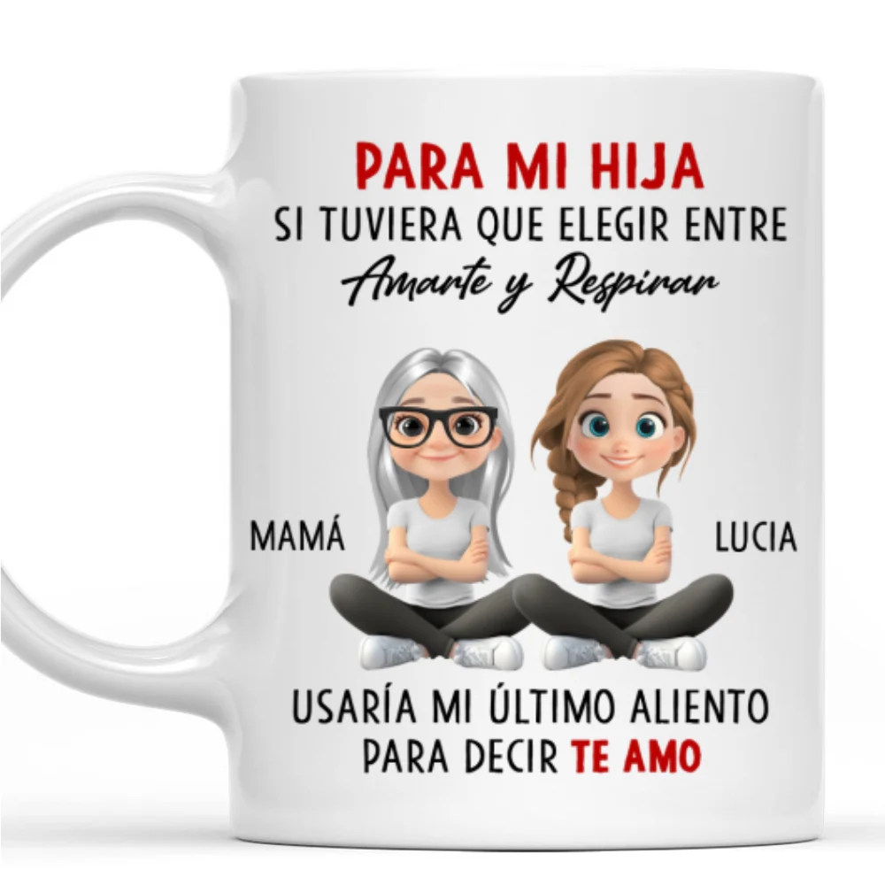 Mi Corazón Te Elige Siempre - Taza De Café Personalizada - Image 8