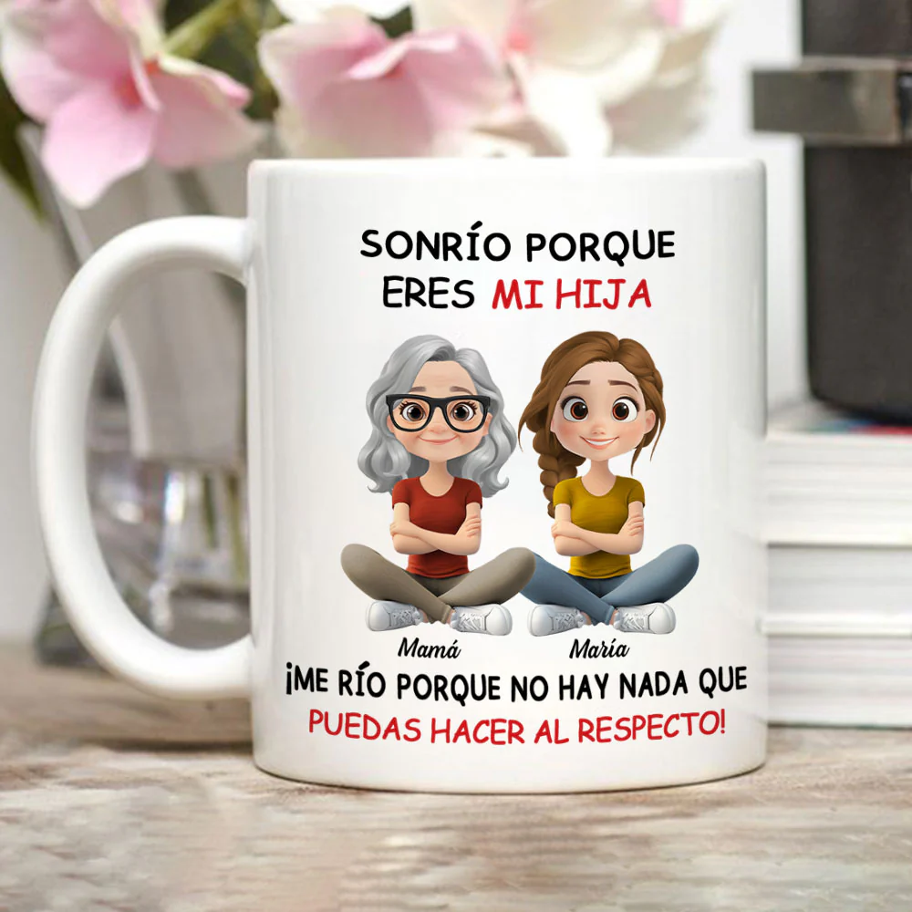 Mi hija - Taza de café personalizada - Image 2