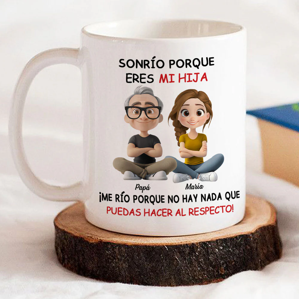 Mi hija - Taza de café personalizada - Image 3