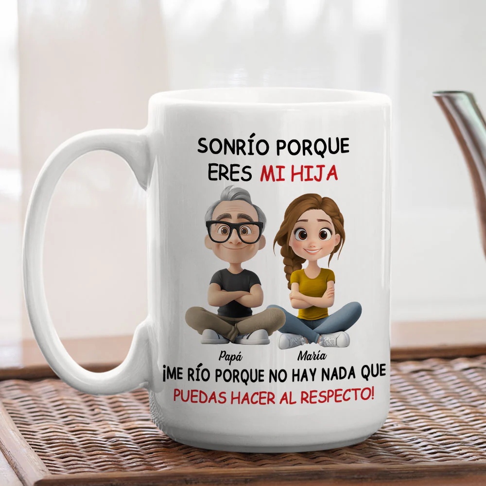 Mi hija - Taza de café personalizada - Image 4