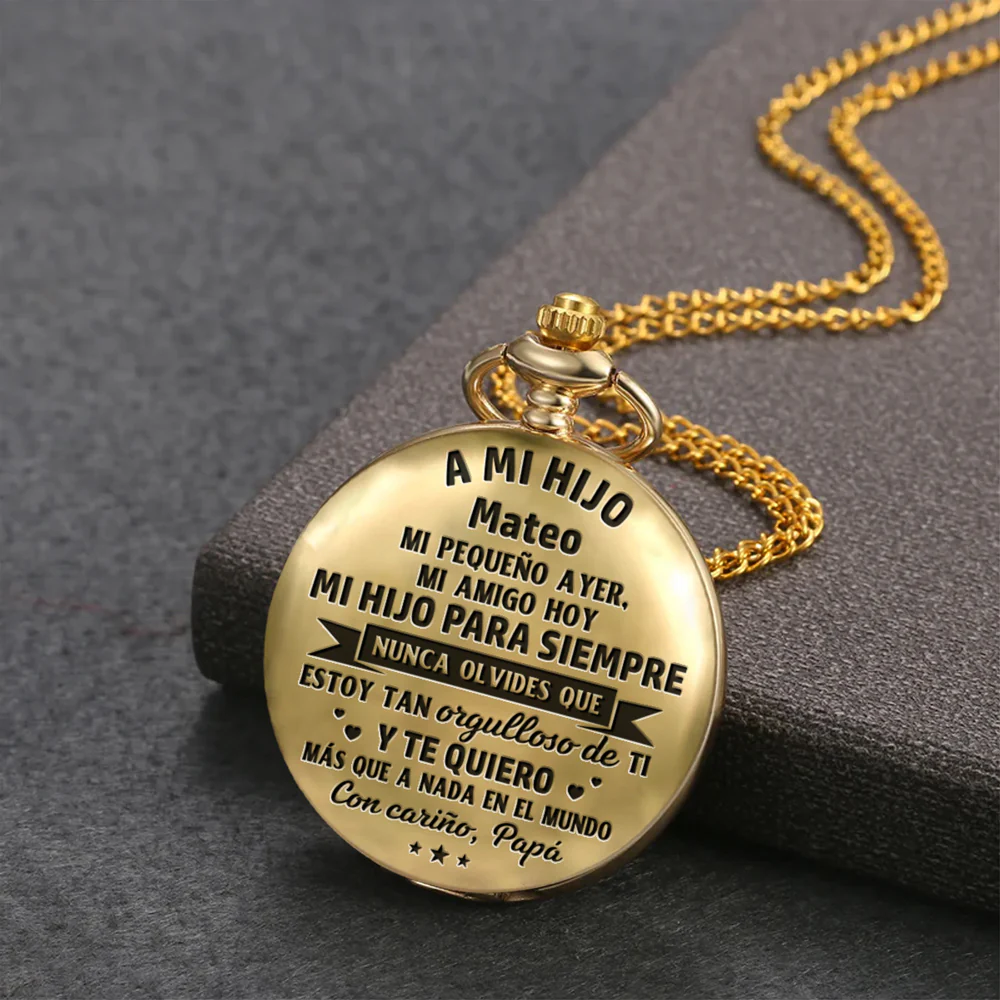 Mi Hijo Para Siempre Versión 2 - Reloj de Bolsillo Personalizado - Image 4