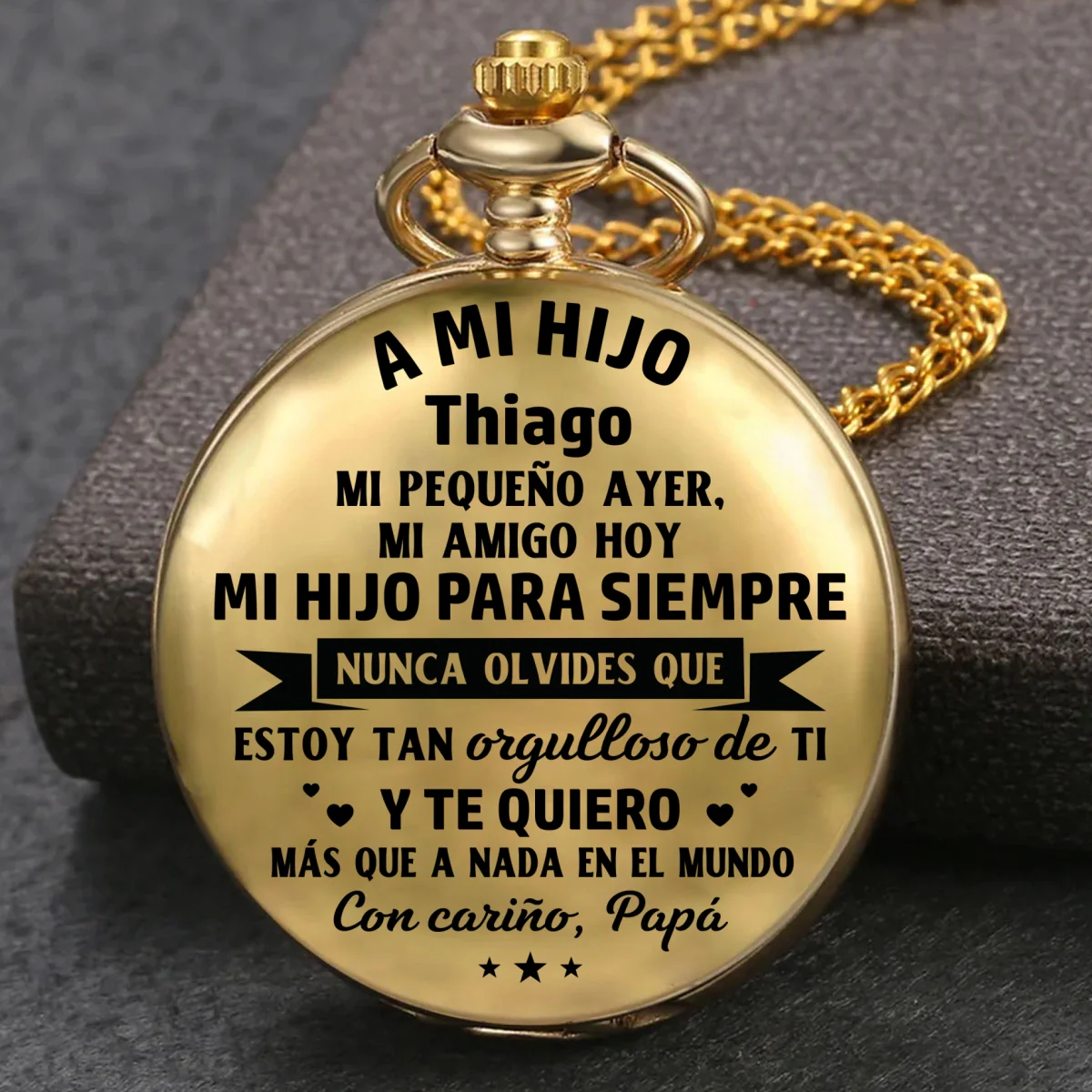 Mi Hijo Para Siempre Versión 2 - Reloj de Bolsillo Personalizado - Image 7
