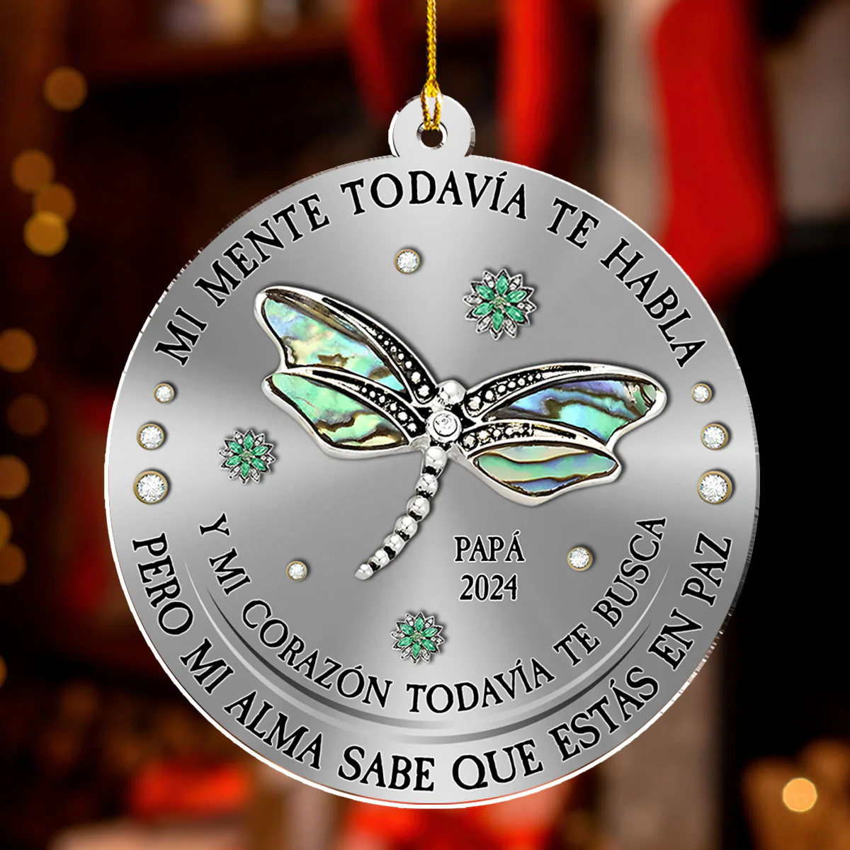 Mi Mente Mi Corazón Mi Alma – Adorno de Acrílico Personalizado - Image 2