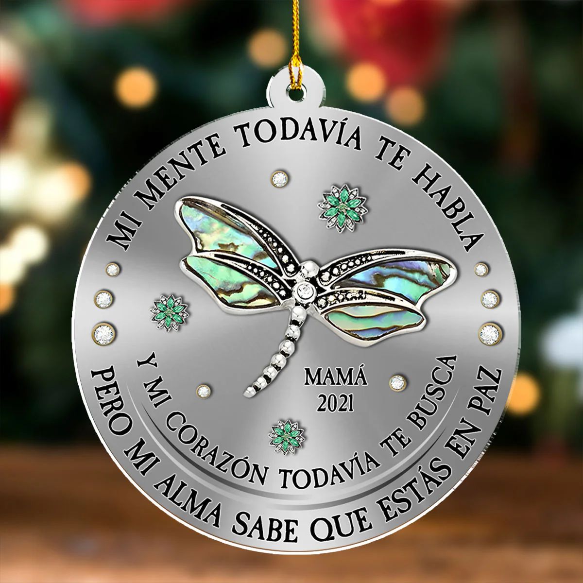 Mi Mente Mi Corazón Mi Alma – Adorno de Acrílico Personalizado - Image 3